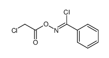Benzenecarboximidoyl chloride, N-[(chloroacetyl)oxy]-, (Z)- (9CI) 结构式