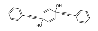 1,4-双(苯乙炔基)-2,5-环己二烯-1,4-二醇 结构式