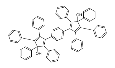 3,3'-(1,4-亚苯基)双(1,2,4,5-四苯基-2,4-环戊二烯-1-醇) 结构式