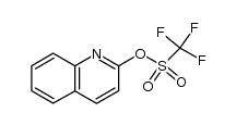 三氟甲磺酸-2-喹啉酯 结构式