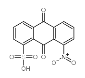 9,10-dihydro-8-nitro-9,10-dioxoanthracene-1-sulphonic acid 结构式