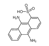 9,10-二氨基蒽-1-磺酸 结构式
