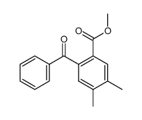 2-苯甲酰基-4,5-二甲基苯甲酸甲酯 结构式
