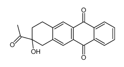 8-乙酰基-7,8,9,10-四氢-8-羟基-5,12-并四苯二酮 结构式