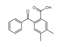 2-苯甲酰基-4,5-二甲基苯甲酸 结构式