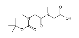 N-叔丁氧羰基-N-甲基甘氨酰-N-甲基甘氨酸 结构式