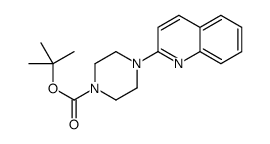 4-(喹啉-2-基)哌嗪-1-羧酸叔丁酯 结构式