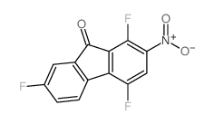9H-Fluoren-9-one,1,4,7-trifluoro-2-nitro- 结构式