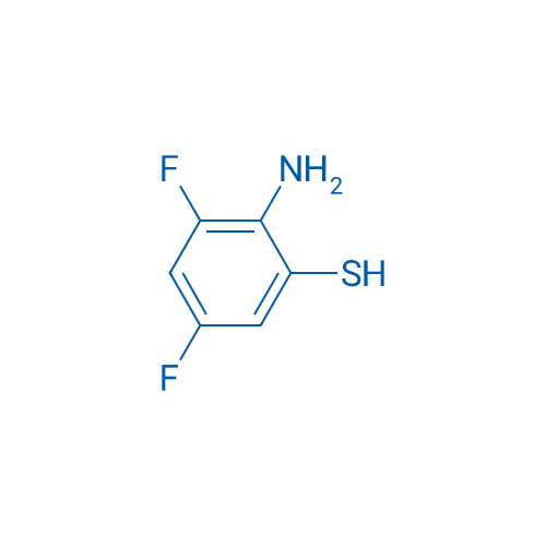 2-氨基-3,5-二氟苯硫醇 结构式