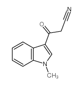 3-氰基乙酰基-1-甲基吲哚 结构式
