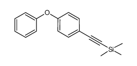 1-苯氧基-4-[2-(三甲基硅基)乙炔基]苯 结构式