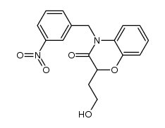 2H-1,4-Benzoxazin-3(4H)-one, 2-(2-hydroxyethyl)-4-[(3-nitrophenyl)methyl]- 结构式