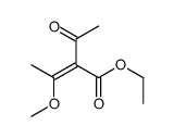 2-Butenoic acid, 2-acetyl-3-methoxy-, ethyl ester 结构式