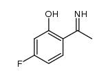 5-氟-2-(1-亚氨基乙基)苯酚 结构式