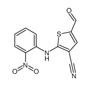 5-ForMyl-2-[(2-nitrophenyl)aMino]-3-cyanothiophene 结构式