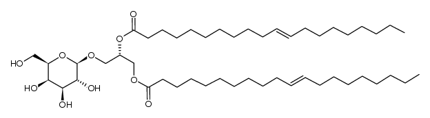 β-D-Galactopyranoside, (2S)-2,3-bis[[(11E)-1-oxo-11-eicosen-1-yl]oxy]propyl 结构式