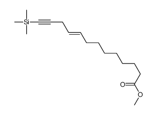 9-Tridecen-12-ynoic acid, 13-(trimethylsilyl)-, methyl ester, (Z)- (8CI,9CI) 结构式