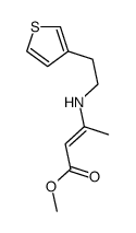 2-Butenoic acid, 3-[[2-(3-thienyl)ethyl]amino]-, methyl ester 结构式