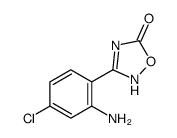 3-(2-氨基-4-氯苯基)-4H-[1,2,4]噁二唑-5-酮 结构式