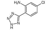 5-(2-氨基-4-氯苯基)四氮唑 结构式
