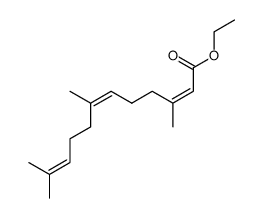 (2Z,6Z)-3,7,11-Trimethyl-2,6,10-dodecatrienoic acid ethyl ester 结构式