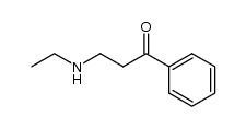 3-(乙氨基)-1-苯基-1-丙酮 结构式