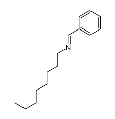 N-亚苄基辛烷-1-胺 结构式