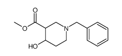 1-苄基-4-羟基哌啶-3-甲酸甲酯 结构式