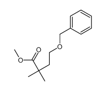 2,2-二甲基-4-(苯基甲氧基)丁酸甲酯 结构式