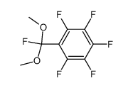 1,2,3,4,5-五氟-6-(氟二甲氧基甲基)苯 结构式