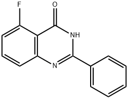 5-氟-2-苯基-4(3H)-喹唑啉酮 结构式