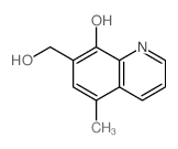 8-羟基-5-甲基-7-喹啉甲醇 结构式