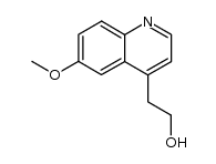 2-(6-甲氧基-4-喹啉基)乙醇 结构式
