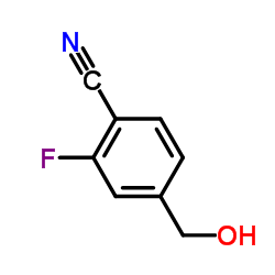 2-氟-4-羟基甲基苯甲腈 结构式