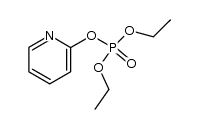 Phosphoric acid, diethyl 2-pyridinyl ester 结构式