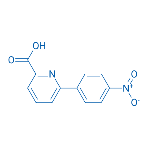 6-(4-Nitrophenyl)-picolinic acid 结构式