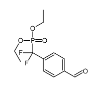 Phosphonic acid, [difluoro(4-formylphenyl)methyl]-, diethyl ester 结构式