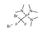 Phosphorus(1+), (bromodifluoromethyl)tris(N-methylmethanaminato)-, bromide (1:1), (T-4)- 结构式