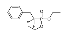 Phosphonic acid, (1,1-difluoro-2-phenylethyl)-, diethyl ester 结构式