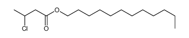 Butanoic acid, 3-chloro-, dodecyl ester 结构式