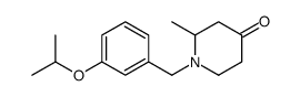 1-(3-isopropoxybenzyl)-2-methylpiperidin-4-one 结构式
