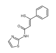 2-Propenamide, 3-mercapto-3-phenyl-N-2-thiazolyl- 结构式