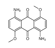 1,5-二氨基-4,8-二甲氧基-9,10-蒽二酮 结构式