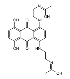 Acetamide, N,N'-[(9,10-dihydro-5,8-dihydroxy-9,10-dioxo-1,4-anthracenediyl)bis(imino-2,1-ethanediyl)]bis- (9CI) 结构式