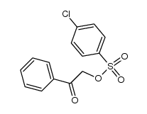 4-氯苯磺酸-2-氧代-2-苯基乙酯 结构式