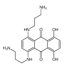 1,4-双(3-氨基丙基氨基)-5,8-二羟基蒽-9,10-二酮 结构式