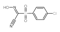 2-[(4-氯苯基)磺酰基]-2-羟基亚氨基乙腈 结构式