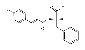 Benzenepropanoic acid, α-[[(2E)-3-(4-chlorophenyl)-1-oxo-2-propen-1-yl]oxy]-, (αS)- 结构式