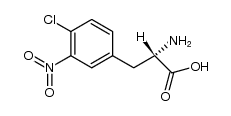 4-氯-3-硝基-L-苯丙氨酸 结构式