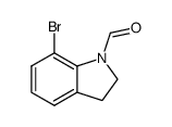 7-溴-2,3-二氢-1H-吲哚-1-甲醛 结构式